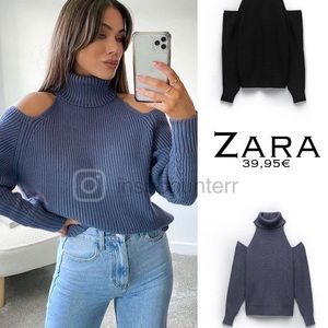 Cut out shoulder knit sweater Size S NWT